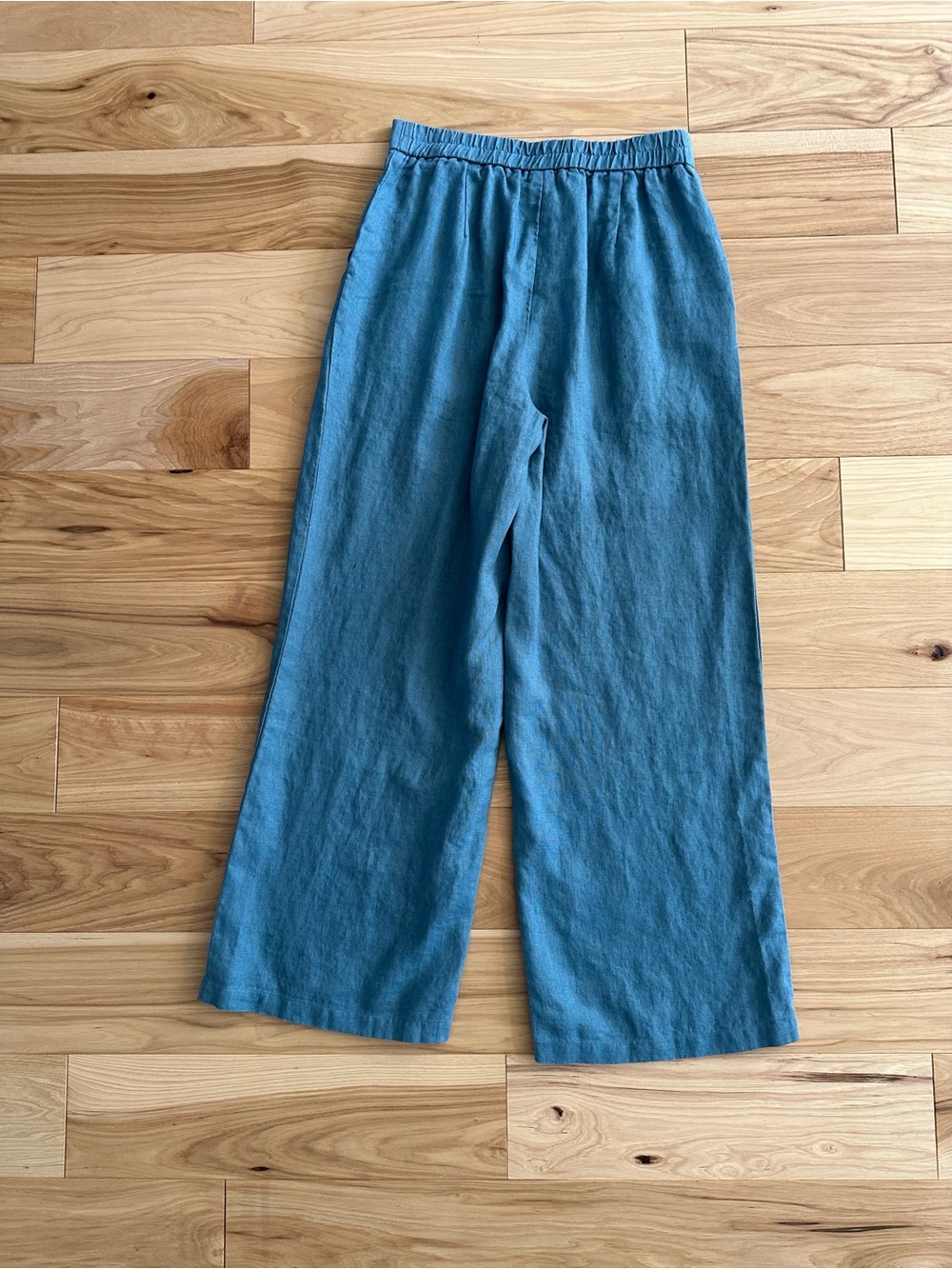 Lintico Grae Cove Trousers - Teal & Olive Linen Pants - Set of Two - Size Small - Picture 4 of 11